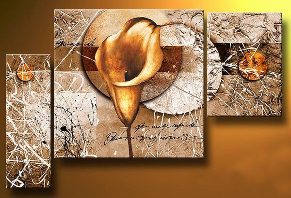 abstract flower hand painted 3 pieces group oil painting on canvas tds-th098 abstract flower hand painted 3 pieces group oil painting on canvas tds-th098