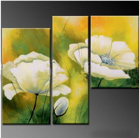 abstract flower hand painted 3 pieces group oil painting on canvas tds-th116 abstract flower hand painted 3 pieces group oil painting on canvas tds-th116
