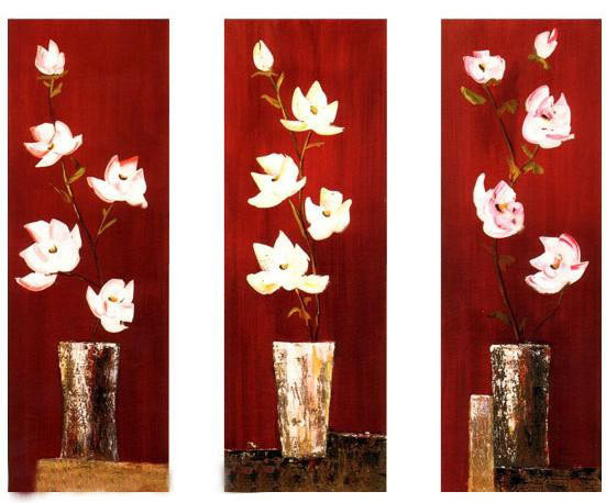 abstract flower hand painted 3 pieces group oil painting on canvas tds-th148 abstract flower hand painted 3 pieces group oil painting on canvas tds-th148
