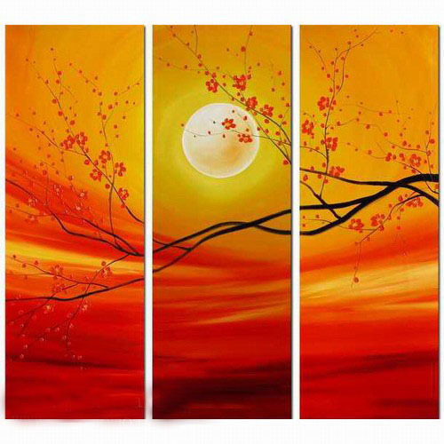 abstract flower hand painted 3 pieces group oil painting on canvas tds-th149 abstract flower hand painted 3 pieces group oil painting on canvas tds-th149