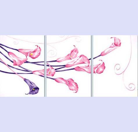 abstract flower hand painted 3 pieces group oil painting on canvas tds-th244 abstract flower hand painted 3 pieces group oil painting on canvas tds-th244