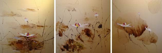 abstract flower hand painted 3 pieces group oil painting on canvas tds-th247 abstract flower hand painted 3 pieces group oil painting on canvas tds-th247