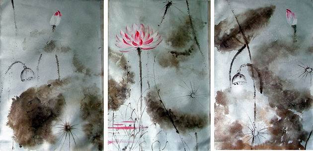 abstract flower hand painted 3 pieces group oil painting on canvas tds-th248 abstract flower hand painted 3 pieces group oil painting on canvas tds-th248