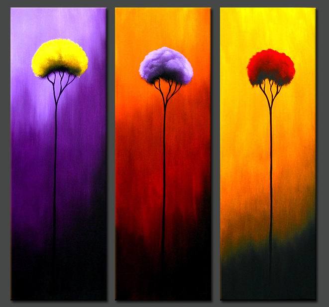 abstract hand painted 3 pieces group oil painting on canvas tds-th006 abstract hand painted 3 pieces group oil painting on canvas tds-th006