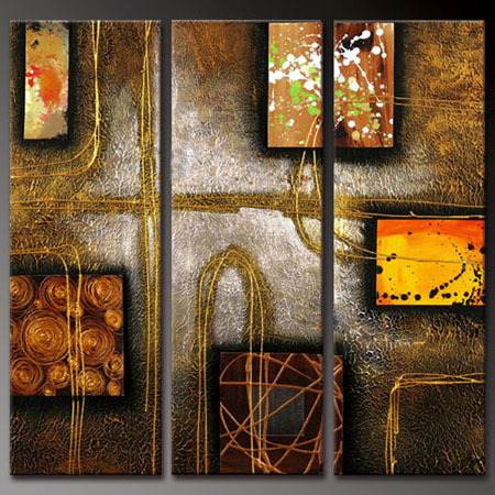 abstract hand painted 3 pieces group oil painting on canvas tds-th052 abstract hand painted 3 pieces group oil painting on canvas tds-th052