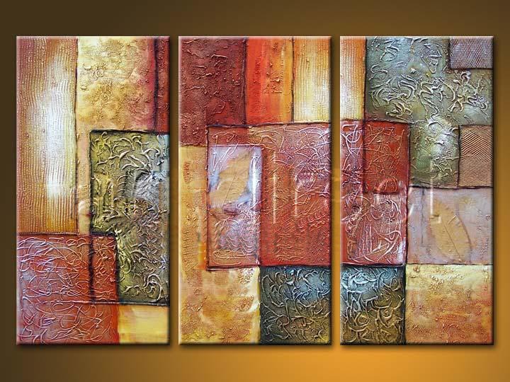 abstract hand painted 3 pieces group oil painting on canvas tds-th053 abstract hand painted 3 pieces group oil painting on canvas tds-th053