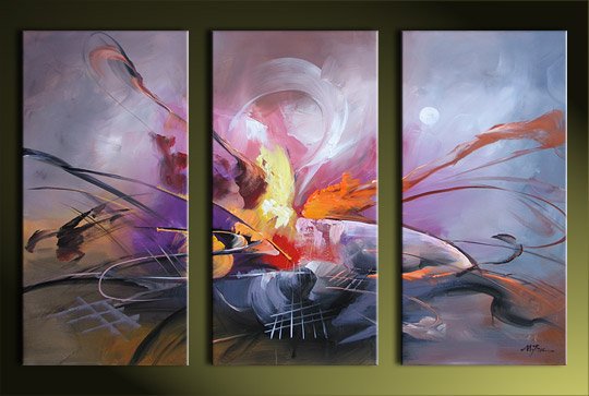 abstract hand painted 3 pieces group oil painting on canvas tds-th054 abstract hand painted 3 pieces group oil painting on canvas tds-th054