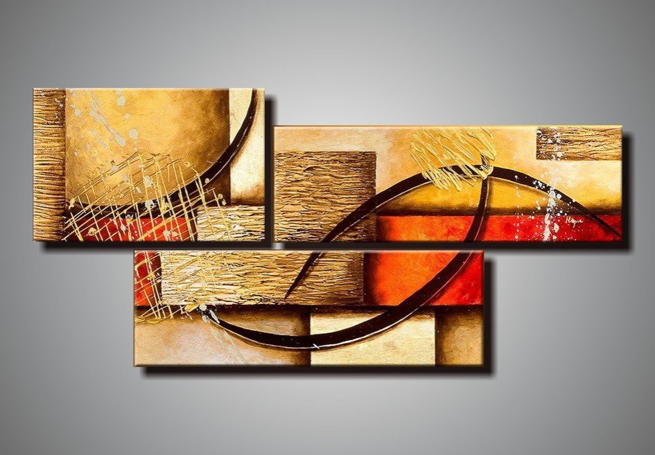 abstract hand painted 3 pieces group oil painting on canvas tds-th211 abstract hand painted 3 pieces group oil painting on canvas tds-th211