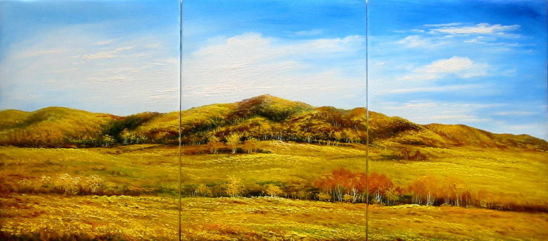abstract landscape hand painted 3 pieces group oil painting on canvas tds-th068 abstract landscape hand painted 3 pieces group oil painting on canvas tds-th068
