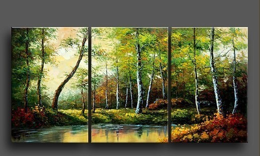 abstract landscape hand painted 3 pieces group oil painting on canvas tds-th128 abstract landscape hand painted 3 pieces group oil painting on canvas tds-th128