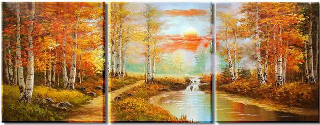 abstract landscape hand painted 3 pieces group oil painting on canvas tds-th257 abstract landscape hand painted 3 pieces group oil painting on canvas tds-th257