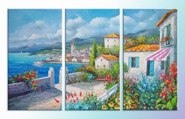 abstract landscape hand painted 3 pieces group oil painting on canvas tds-th258 abstract landscape hand painted 3 pieces group oil painting on canvas tds-th258