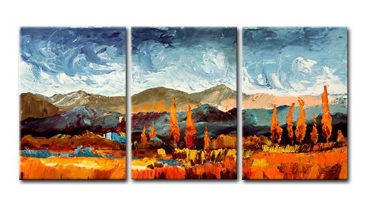 abstract landscape hand painted 3 pieces group oil painting on canvas tds-th259 abstract landscape hand painted 3 pieces group oil painting on canvas tds-th259
