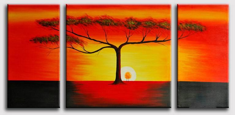 abstract tree hand painted 3 pieces group oil painting on canvas tds-th017 abstract tree hand painted 3 pieces group oil painting on canvas tds-th017