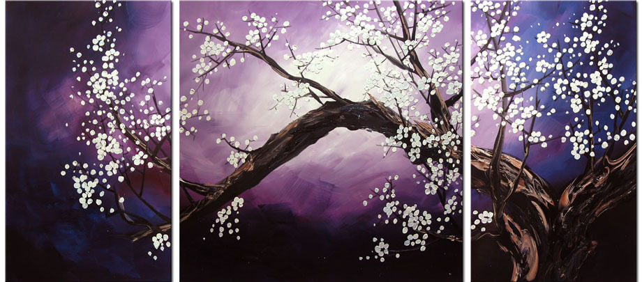 abstract tree hand painted 3 pieces group oil painting on canvas tds-th085 abstract tree hand painted 3 pieces group oil painting on canvas tds-th085