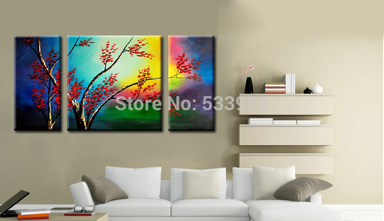 sell 3pcs abstract hand painted flower home wall decor art oil painting on canvas for living room sell 3pcs abstract hand painted flower home wall decor art oil painting on canvas for living room
