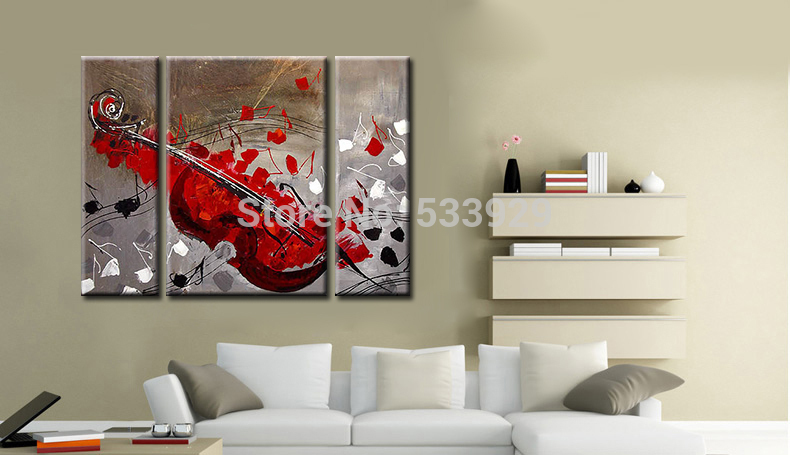 sell 3pcs abstract hand painted home wall decor art oil painting on canvas for living room