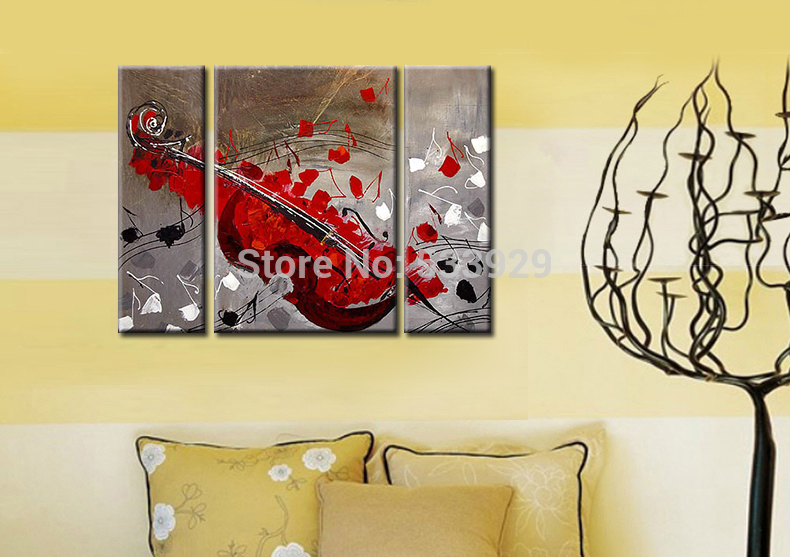 sell 3pcs abstract hand painted home wall decor art oil painting on canvas for living room