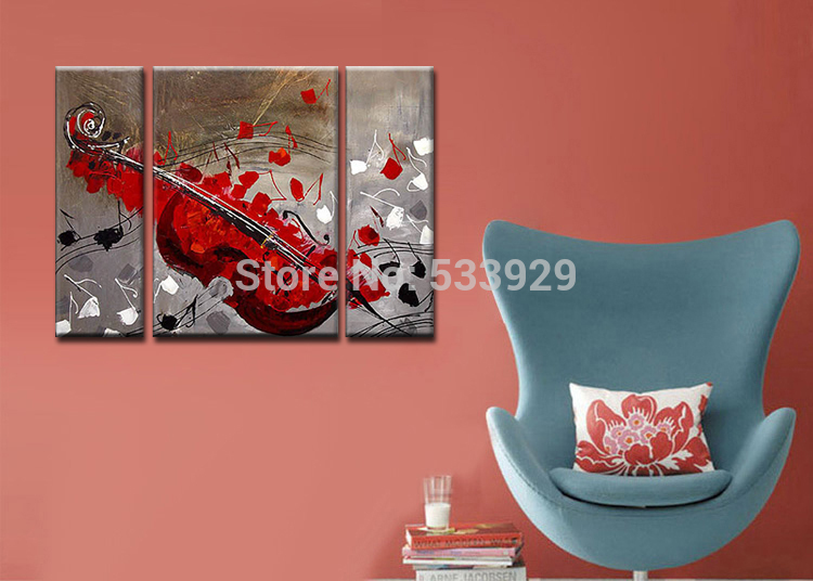 sell 3pcs abstract hand painted home wall decor art oil painting on canvas for living room