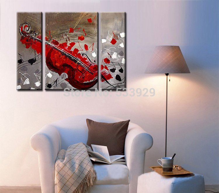 sell 3pcs abstract hand painted home wall decor art oil painting on canvas for living room