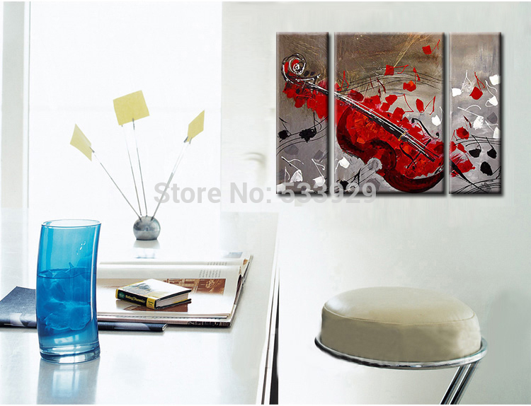 sell 3pcs abstract hand painted home wall decor art oil painting on canvas for living room