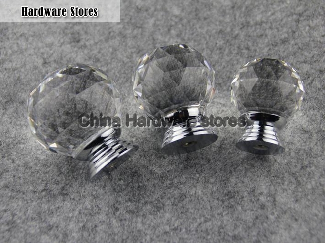 30PCS ?Furniture Fittings K9 Clear Crystal Glass Cabinet Drawer Knobs Door Handle (Diameter: 30MM) 30PCS ?Furniture Fittings K9 Clear Crystal Glass Cabinet Drawer Knobs Door Handle (Diameter: 30MM)