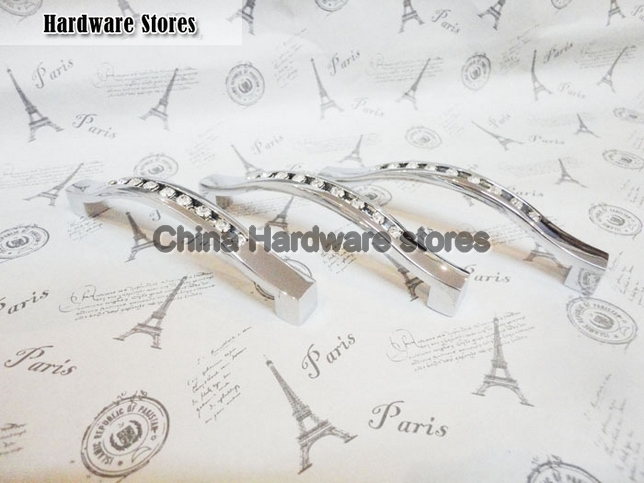 30Pcs Crystal Handles Kitchen Cabinet Knobs Zinc Alloy Drawer Pulls (C.C.:128mm,Length:134mm) 30Pcs Crystal Handles Kitchen Cabinet Knobs Zinc Alloy Drawer Pulls (C.C.:128mm,Length:134mm)