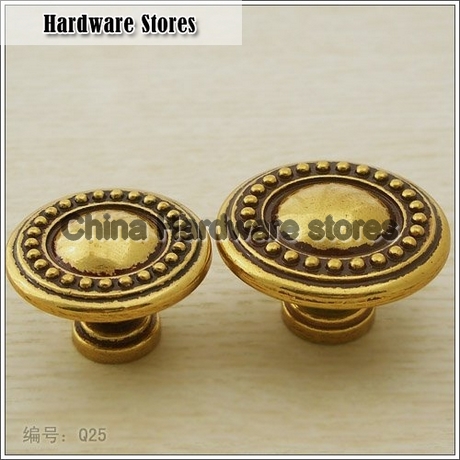 30mm/35mm Golden antique copper European style door knob/ambry drawer rural cupboard door handle 30mm/35mm Golden antique copper European style door knob/ambry drawer rural cupboard door handle