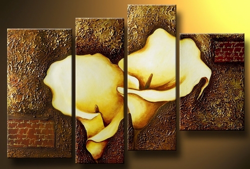 abstract flower hand painted 4 pieces group oil painting on canvas tds-th080 abstract flower hand painted 4 pieces group oil painting on canvas tds-th080