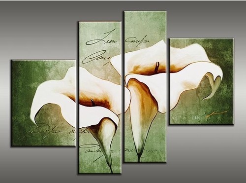 abstract flower hand painted 4 pieces group oil painting on canvas tds-th117 abstract flower hand painted 4 pieces group oil painting on canvas tds-th117