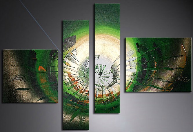 abstract hand painted 4 pieces group oil painting on canvas tds-th160 abstract hand painted 4 pieces group oil painting on canvas tds-th160