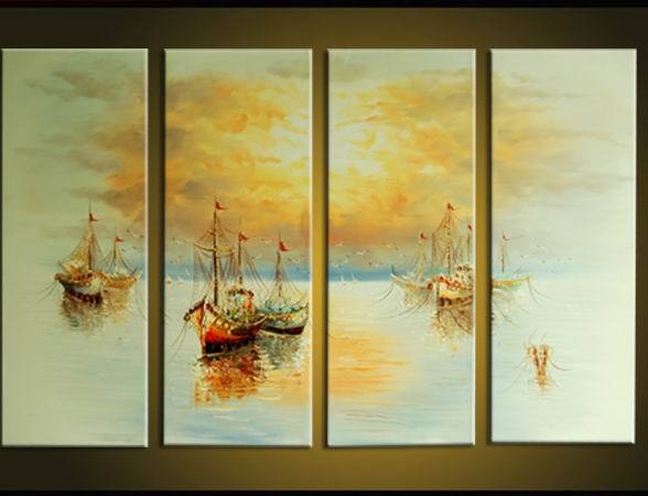 abstract landscape hand painted 4 pieces group oil painting on canvas tds-th039 abstract landscape hand painted 4 pieces group oil painting on canvas tds-th039