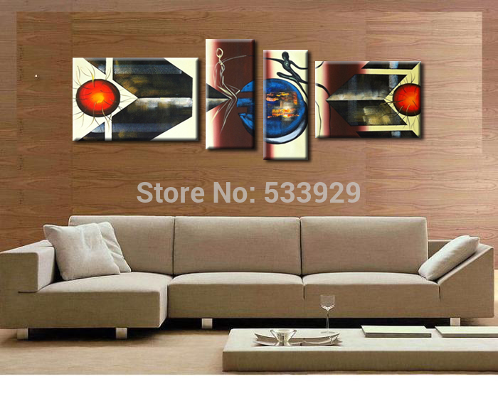 sell 4pcs abstract hand painted home wall decor art oil painting on canvas for living room sell 4pcs abstract hand painted home wall decor art oil painting on canvas for living room