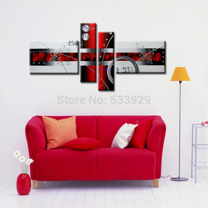 sell 4pcs abstract hand painted home wall decor art oil painting on canvas for living room sell 4pcs abstract hand painted home wall decor art oil painting on canvas for living room