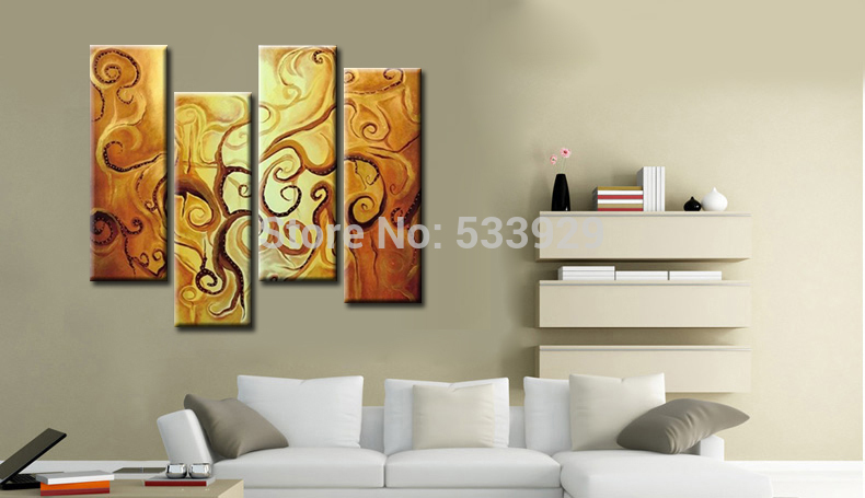 sell 4pcs abstract oil painting hand painted home wall decor art oil painting on canvas for living room sell 4pcs abstract oil painting hand painted home wall decor art oil painting on canvas for living room