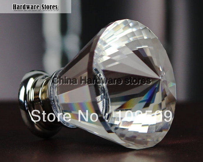 40*50mm (10pcs/lot) Crystal Knobs or Furniture Handle