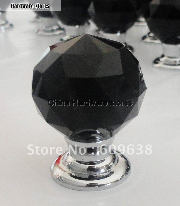 40PCS/ LOT 25 MM BLACK CRYSTAL CABINET KNOBS WITH ZINC CHORME BACK PLATE 40PCS/ LOT 25 MM BLACK CRYSTAL CABINET KNOBS WITH ZINC CHORME BACK PLATE