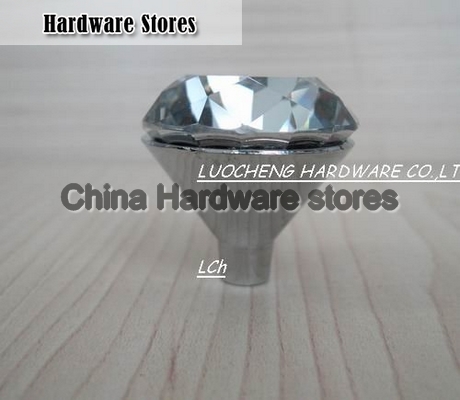 50 PCS/ LOT 20 MM SPARKLING CLEAR CRYSTAL KNOBS WITH ZINC CHORME SMALL BASE 50 PCS/ LOT 20 MM SPARKLING CLEAR CRYSTAL KNOBS WITH ZINC CHORME SMALL BASE
