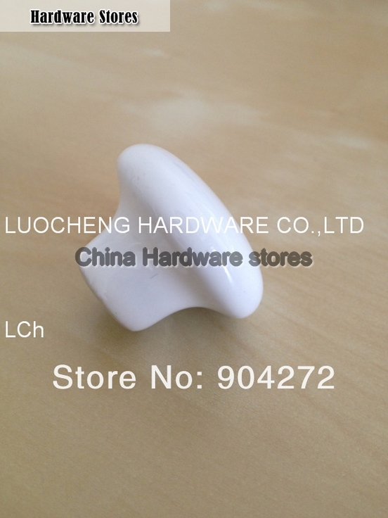 50 PCS/LOT 33MM PEARL WHITE CERAMIC KNOB CERAMIC HANDLES CABINET KNOB DOOR KNOBS ZINC KNOBS