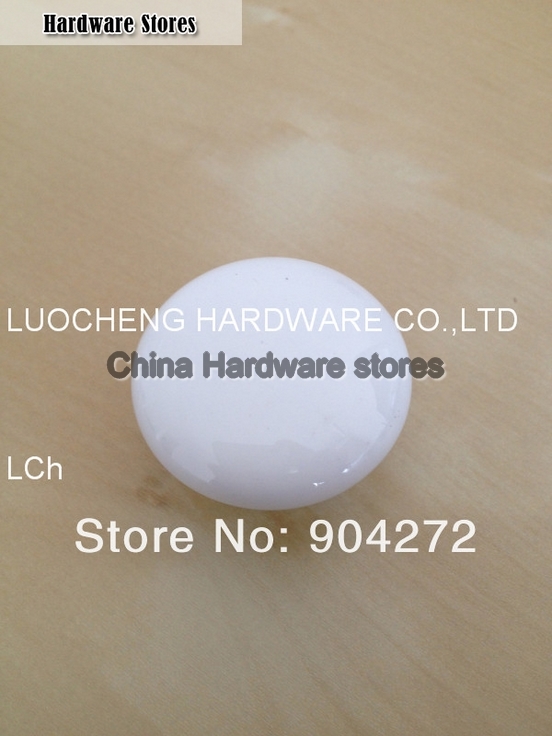 50 PCS/LOT 38MM PEARL WHITE CERAMIC KNOB CERAMIC HANDLES CABINET KNOB DOOR KNOBS ZINC KNOBS