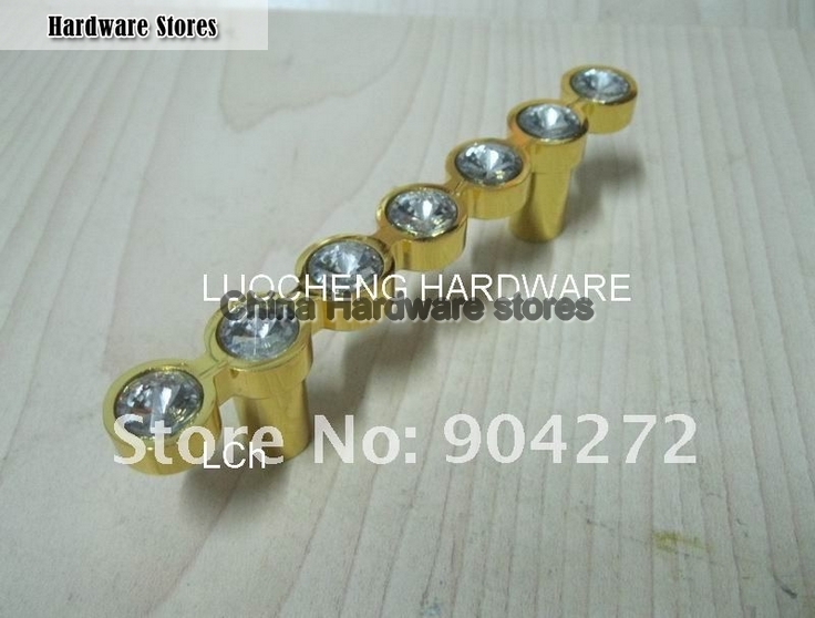 50PCS/ LOT 110 MM CLEAR CRYSTAL HANDLE WITH ALUMINIUM ALLOY GOLD METAL PART 50PCS/ LOT 110 MM CLEAR CRYSTAL HANDLE WITH ALUMINIUM ALLOY GOLD METAL PART
