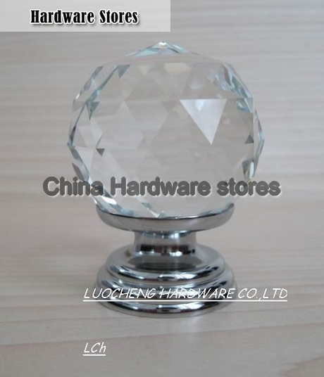 50PCS/LOT 40MM CLEAR CRYSTAL CABINET KNOB ON A CHROME BRASS BASE 50PCS/LOT 40MM CLEAR CRYSTAL CABINET KNOB ON A CHROME BRASS BASE