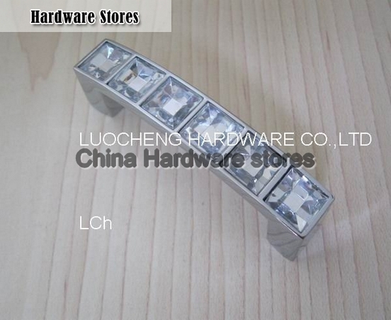 50PCS/ LOT 72 MM CLEAR CRYSTAL HANDLES WITH ALUMINIUM ALLOY CHROME METAL PART 50PCS/ LOT 72 MM CLEAR CRYSTAL HANDLES WITH ALUMINIUM ALLOY CHROME METAL PART