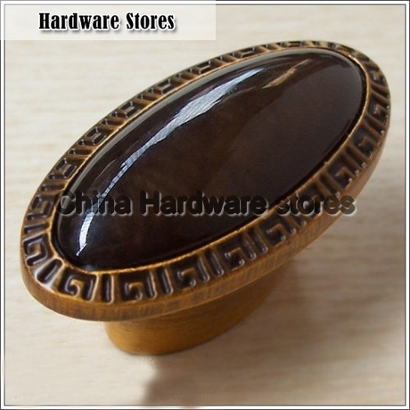 57mm Coffee gem European Style Handle /Ambry Drawer Antique Cupboard Door Knob 57mm Coffee gem European Style Handle /Ambry Drawer Antique Cupboard Door Knob