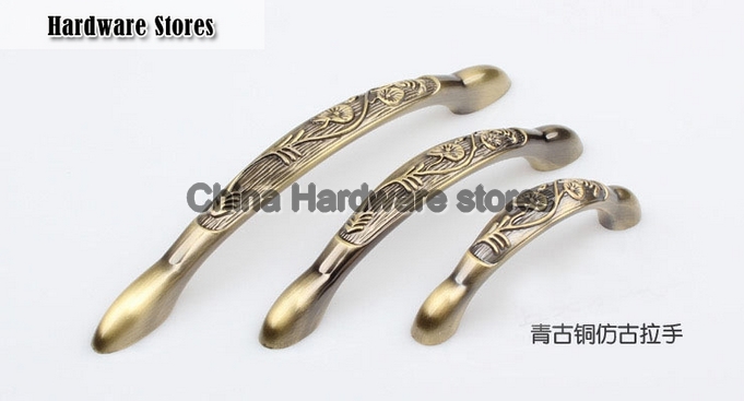 64/96/128mm Cyan Bronze Ambry handle drawer pull knob hardware cupboard door handles door knob 64/96/128mm Cyan Bronze Ambry handle drawer pull knob hardware cupboard door handles door knob