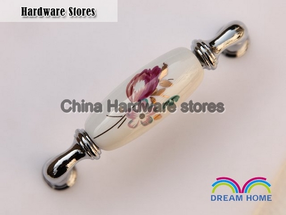 96mm country style ceramic handle cabinet handles drawer pulls door knob C:96mm L:110mm 96mm country style ceramic handle cabinet handles drawer pulls door knob C:96mm L:110mm