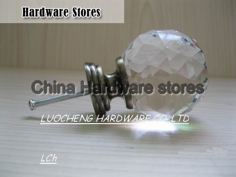 9PCS/LOT 50MM CUT CLEAR CRYSTAL KNOB ANTIQUE BRASS FINISH BRASS BASE 9PCS/LOT 50MM CUT CLEAR CRYSTAL KNOB ANTIQUE BRASS FINISH BRASS BASE