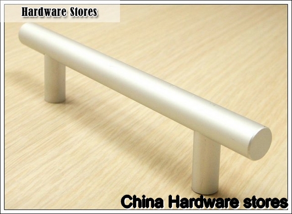 10Pcs Furniture Hardware Solid Aluminum Kitchen T Bar Handles And Drawer Cabinet Bar Handle  (C.C.:128mm,Length:176mm)