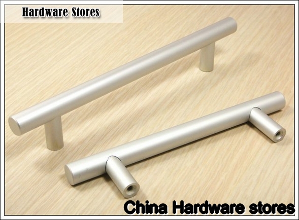 10Pcs Furniture Hardware Solid Aluminum Kitchen T Bar Handles And Drawer Cabinet Bar Handle  (C.C.:128mm,Length:176mm)