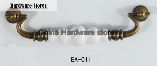 Antique brass door handles and knobs/ drawer pulls/ furniture hardware EA-011